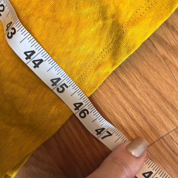 Boden Yellow Sleeveless Linen Midi Dress Size 8 - Picture 4 of 5